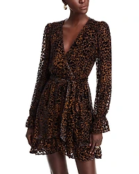 Paige Ysabel Faux Wrap Mini Dress
