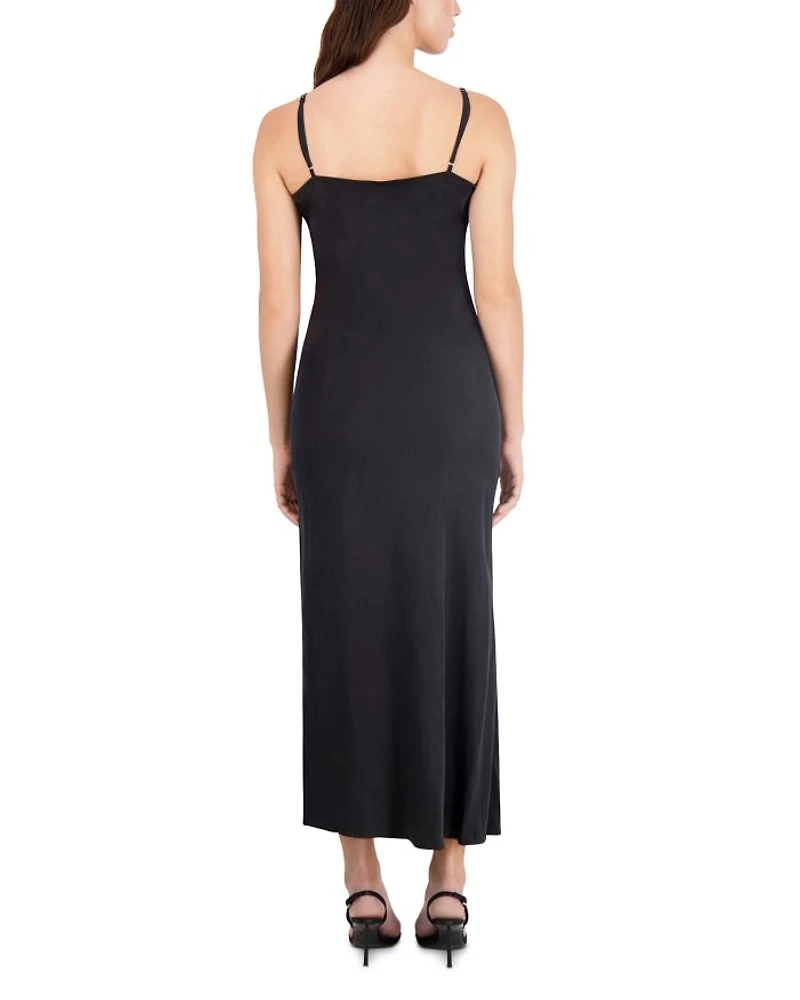 Faux Suede Slip Dress