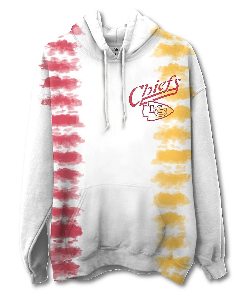 Junk Food Clothing Unisex Nfl Kansas City Chiefs Stitch Tie Dye Hoodie