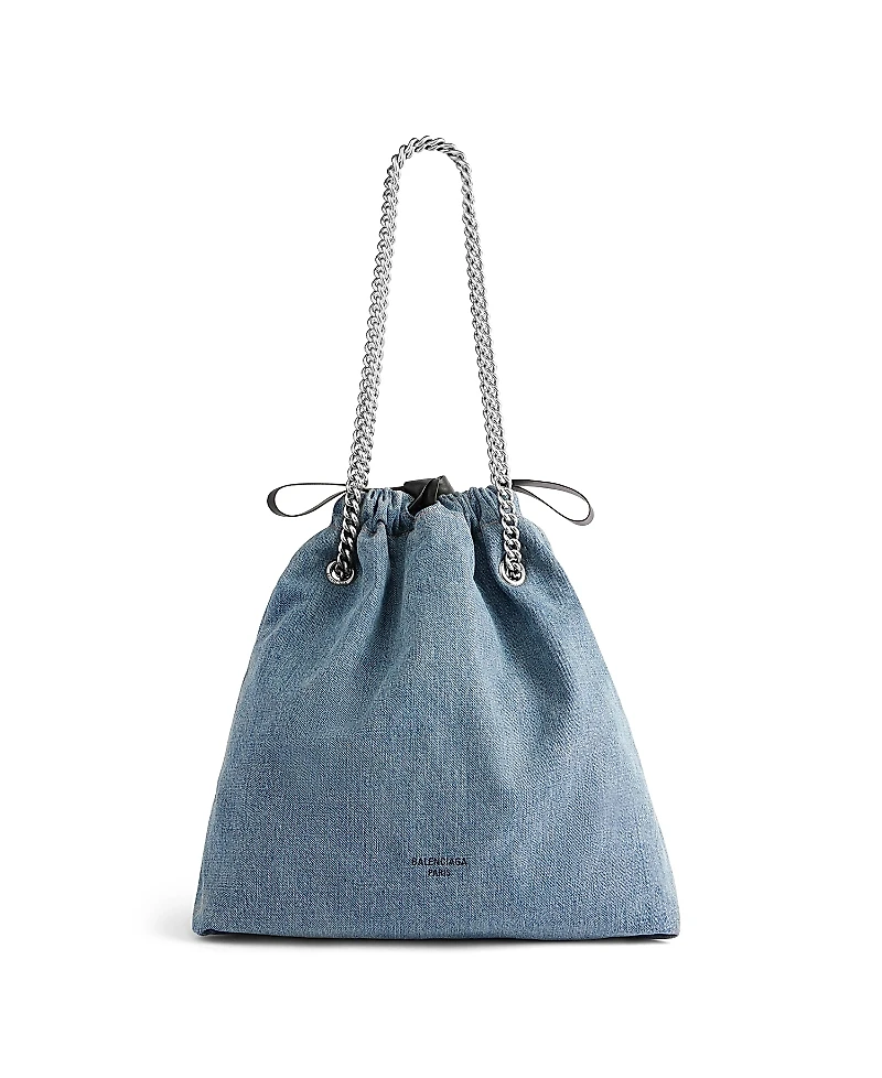 Balenciaga Crush Medium Tote Bag Denim