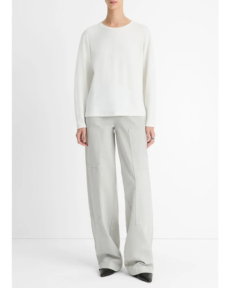 Relaxed Long Sleeve Crewneck Tee