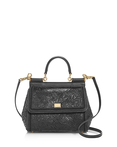 Dolce & Gabbana Medium Sicily Embroidered Handbag
