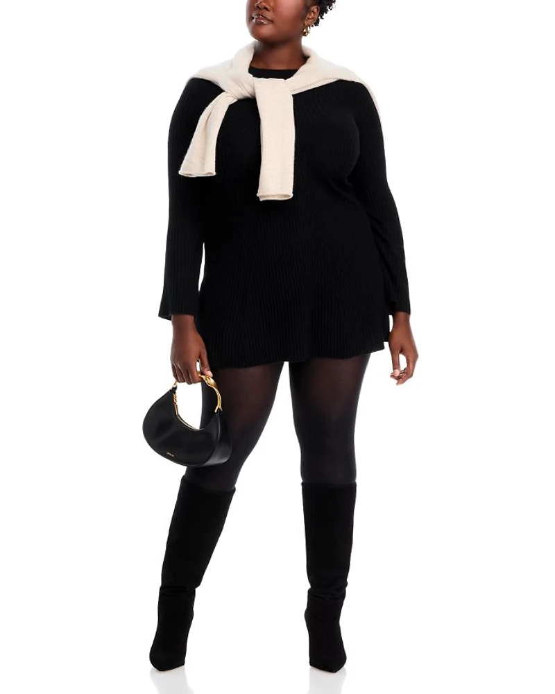 Contour Ribbed Cashmere Mini Dress - Exclusive