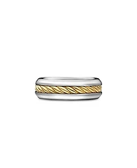 David Yurman Men's Cable Inset Band Ring