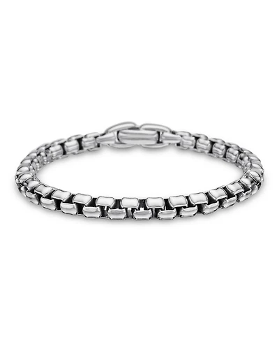 Men's Box Chain Bracelet Sterling Silver