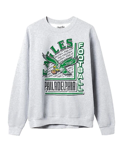 Junk Food Clothing Unisex Nfl Philadelphia Eagles Backfield Crew Fleece Sweatshirt