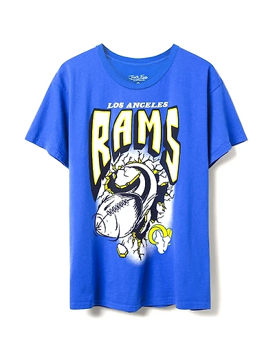 Junk Food Clothing Unisex Nfl Los Angeles Rams Breakthrough Flea Market Tee