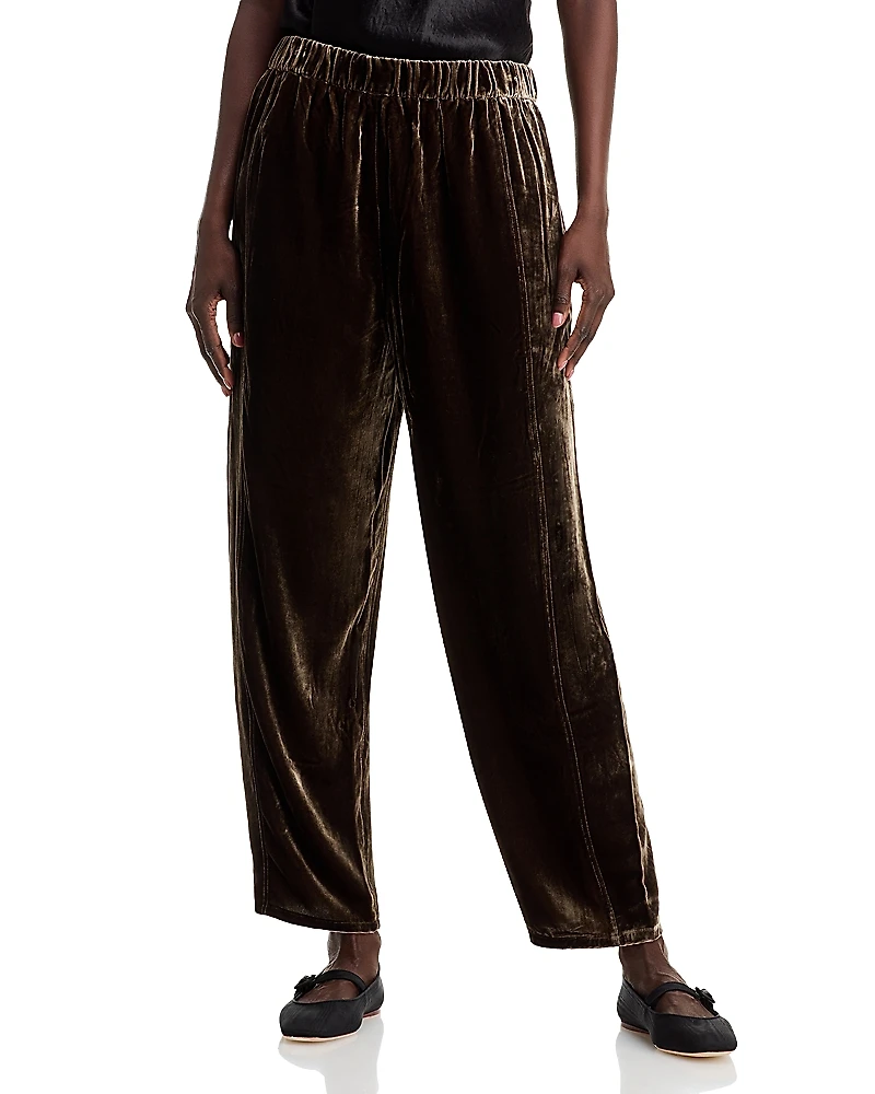 Eileen Fisher Velvet Lantern Ankle Pants
