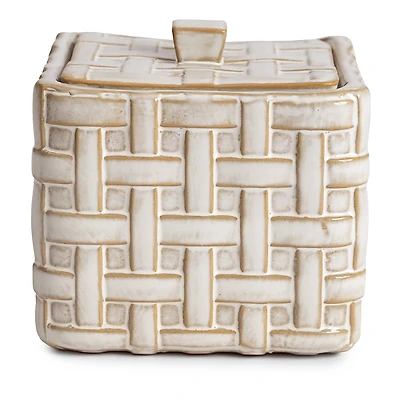 Kassatex Cane Cotton Jar