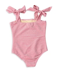 Girls' Shimmer Flowers One Piece Swimsuit - Little Kid, Big Kid