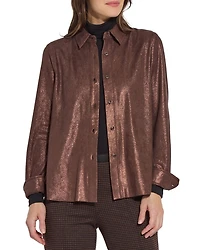 Connie Foiled Shirt Jacket