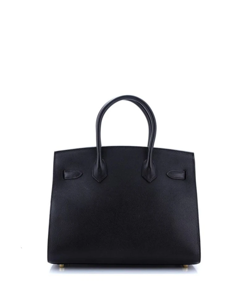 Birkin 30 Handbag Black Epsom with Gold Hardware