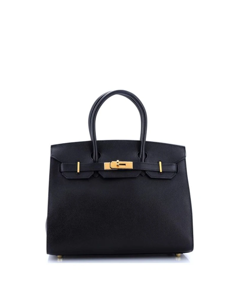 Birkin 30 Handbag Black Epsom with Gold Hardware