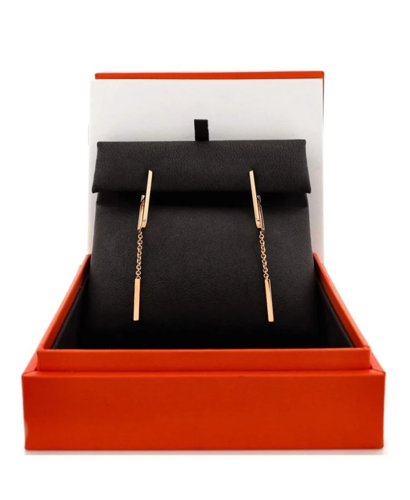 Medium Ever Chaine d'Ancre Dangling Earrings 18K Rose Gold