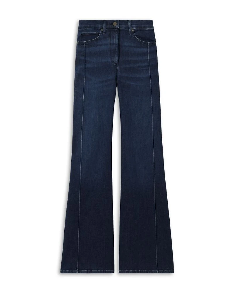 Heather Wide Leg Jeans Dark Blue