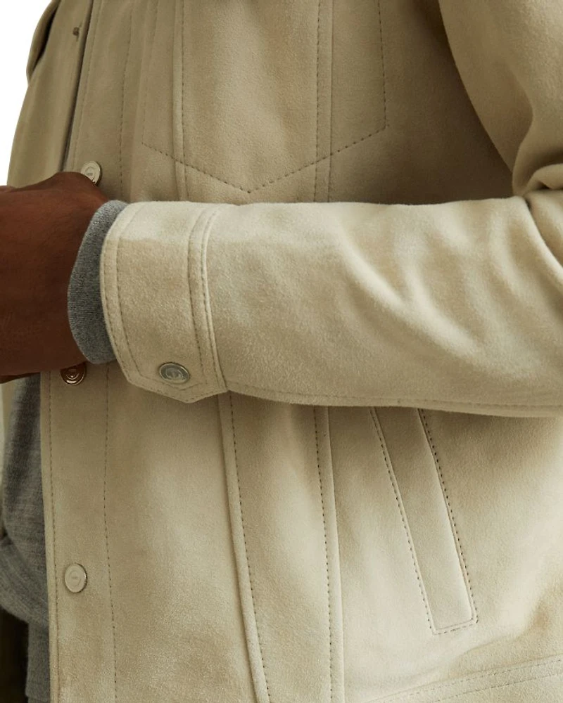 Eden Suede Trucker Jacket