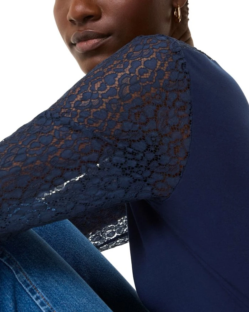 Lace Sleeve Top