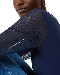 Lace Sleeve Top