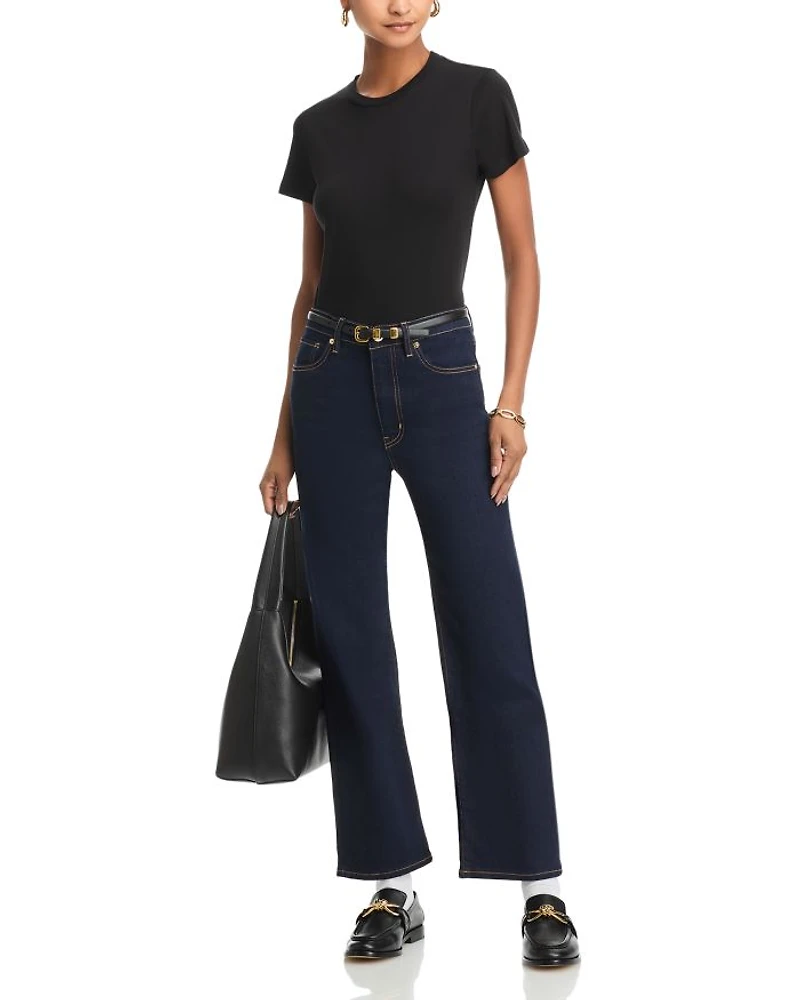 Le Sleek Straight High Rise Cropped Jeans Stargirl