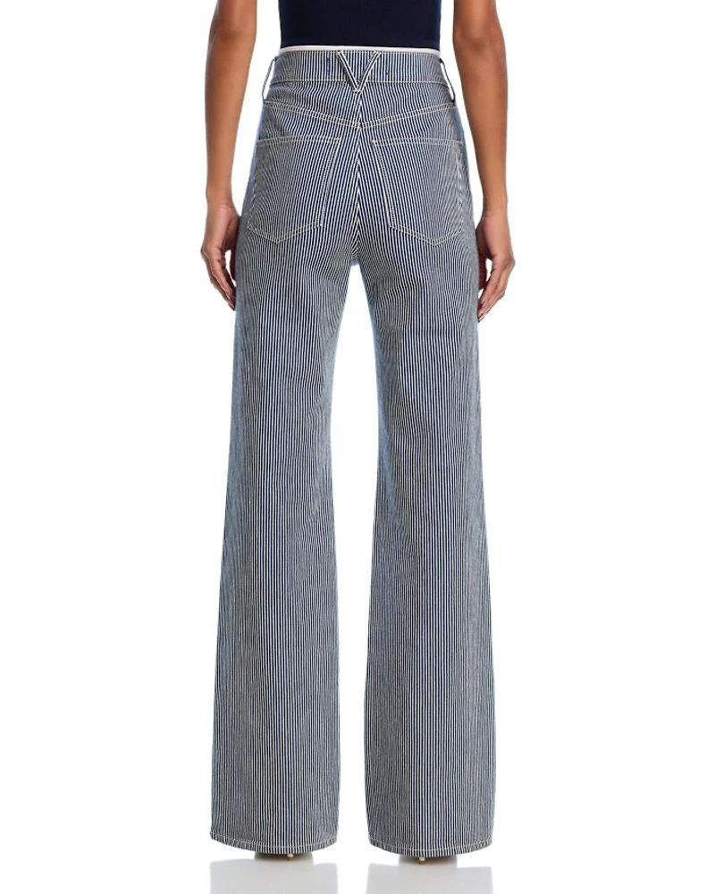 Crosbie High Rise Wide Leg Jeans Solstice Stripe