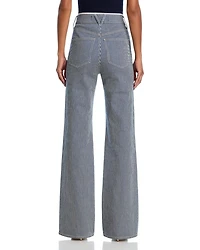 Crosbie High Rise Wide Leg Jeans Solstice Stripe