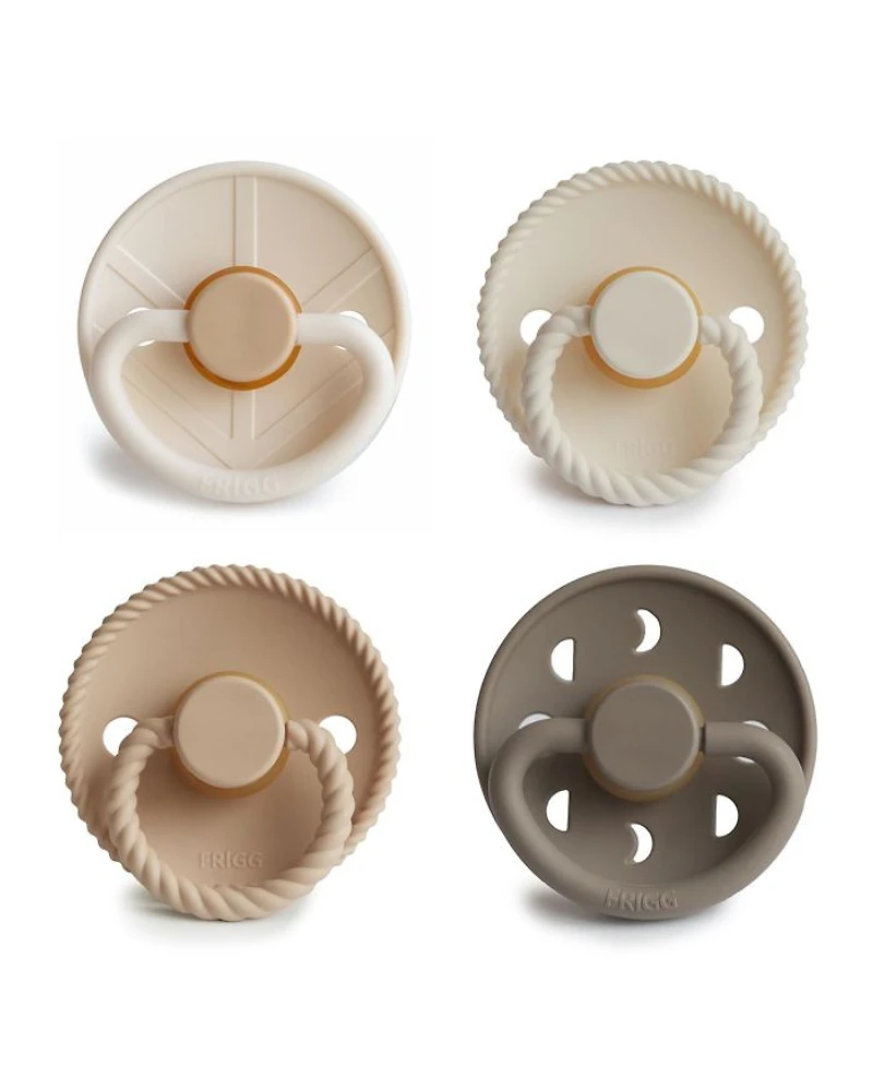 FRIGG 4-Pack Crystal Sparkle Rubber Pacifiers - Baby