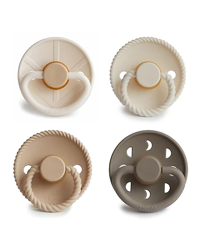 Mushie Frigg 4-Pack Crystal Sparkle Rubber Pacifiers - Baby