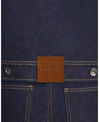 Ascot Collar Jacket Denim