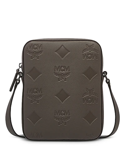 Mcm Klassik Mini Maxi Monogram Embossed Leather Crossbody Bag