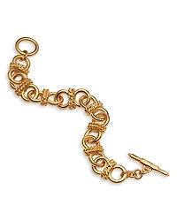 Kenneth Jay Lane Rope Accented Chain Link Toggle Bracelet