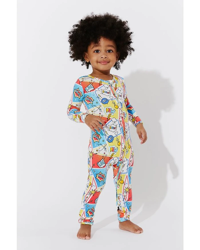 Boys' Comic Hero Convertible Footie - Baby