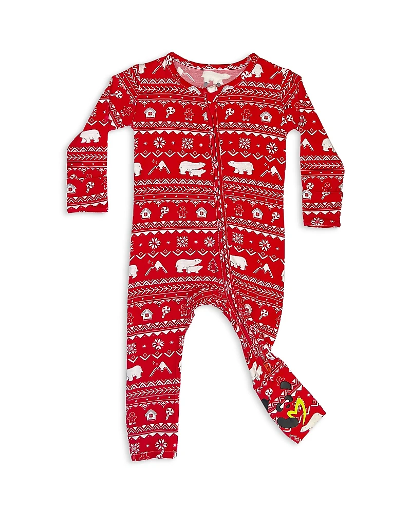 Bellabu Bear Unisex Polar Isle Red Convertible Footie - Baby