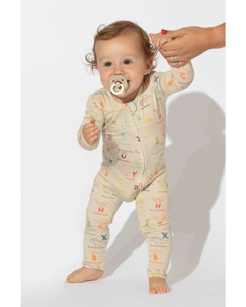 Unisex Dino ABC Convertible Footie - Baby