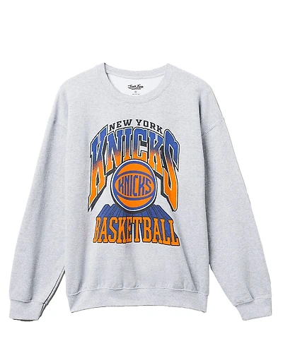 Junk Food Clothing Unisex Nba New York Knicks Backcourt Crew Fleece Sweatshirt