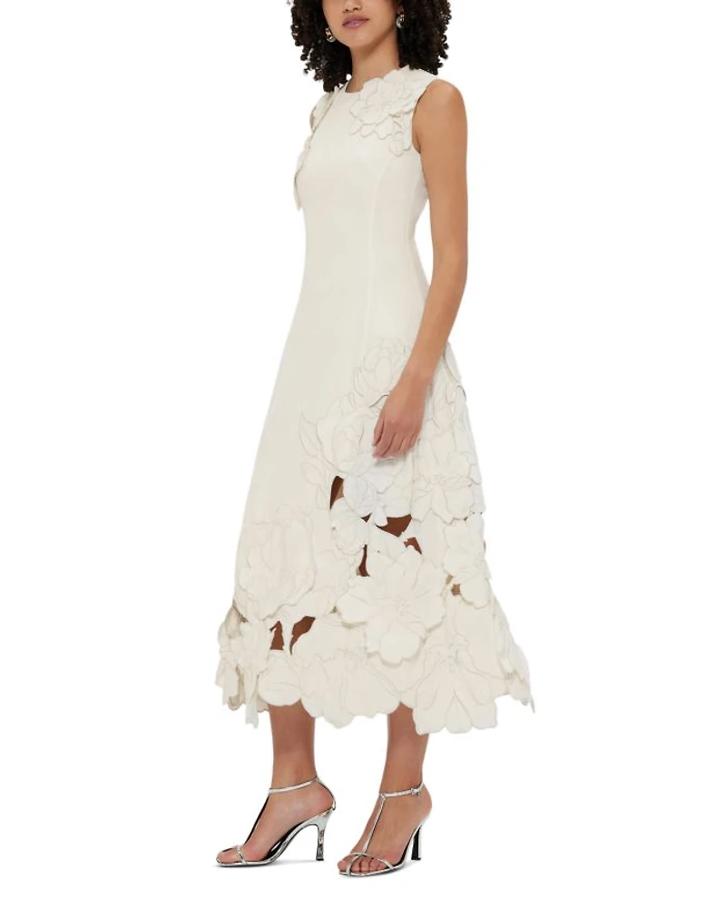 Cleo Applique Sleeveless Midi Dress