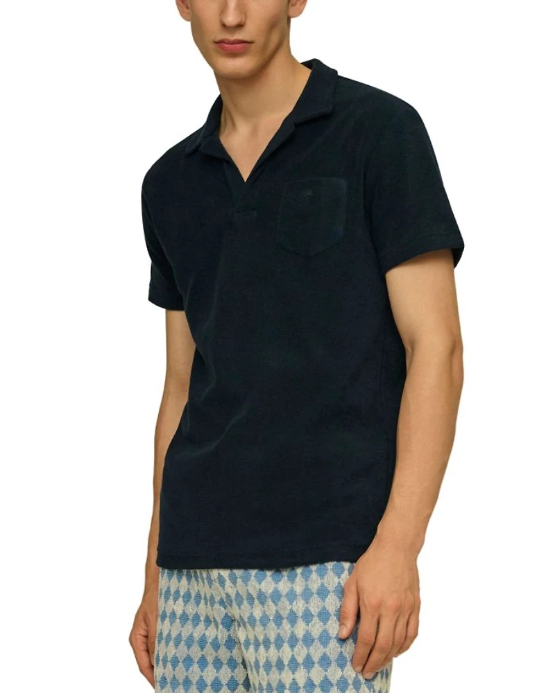 Cotton Terry Regular Fit Pocket Polo Shirt