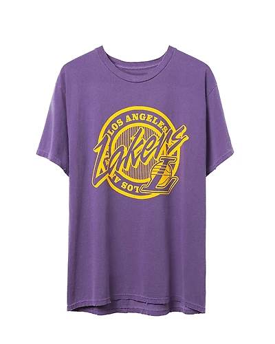 Junk Food Clothing Unisex Nba Los Angeles Lakers Crest Vintage Tee