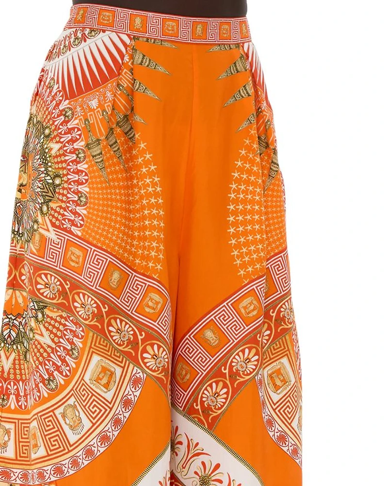 Silk Wide Leg Pants