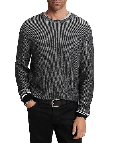 John Varvatos Tomar Regular Fit Ribbed Sweater