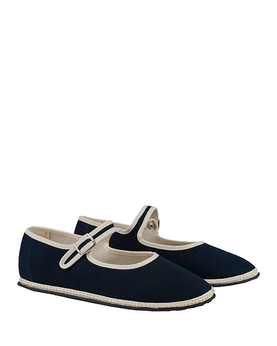 Women's Classic Cotton Mary Jane Flats