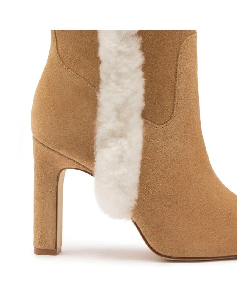 Women's Cindy Shearling Trim Tall High Heel Boots