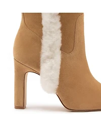 Women's Cindy Shearling Trim Tall High Heel Boots