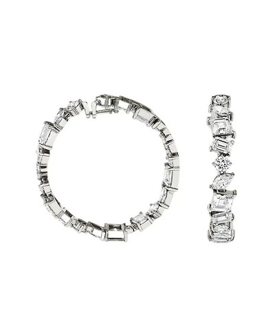 Illuminate Hoops in 14K White Gold, 18.3ctw Mixed Shaped Lab Grown Diamonds