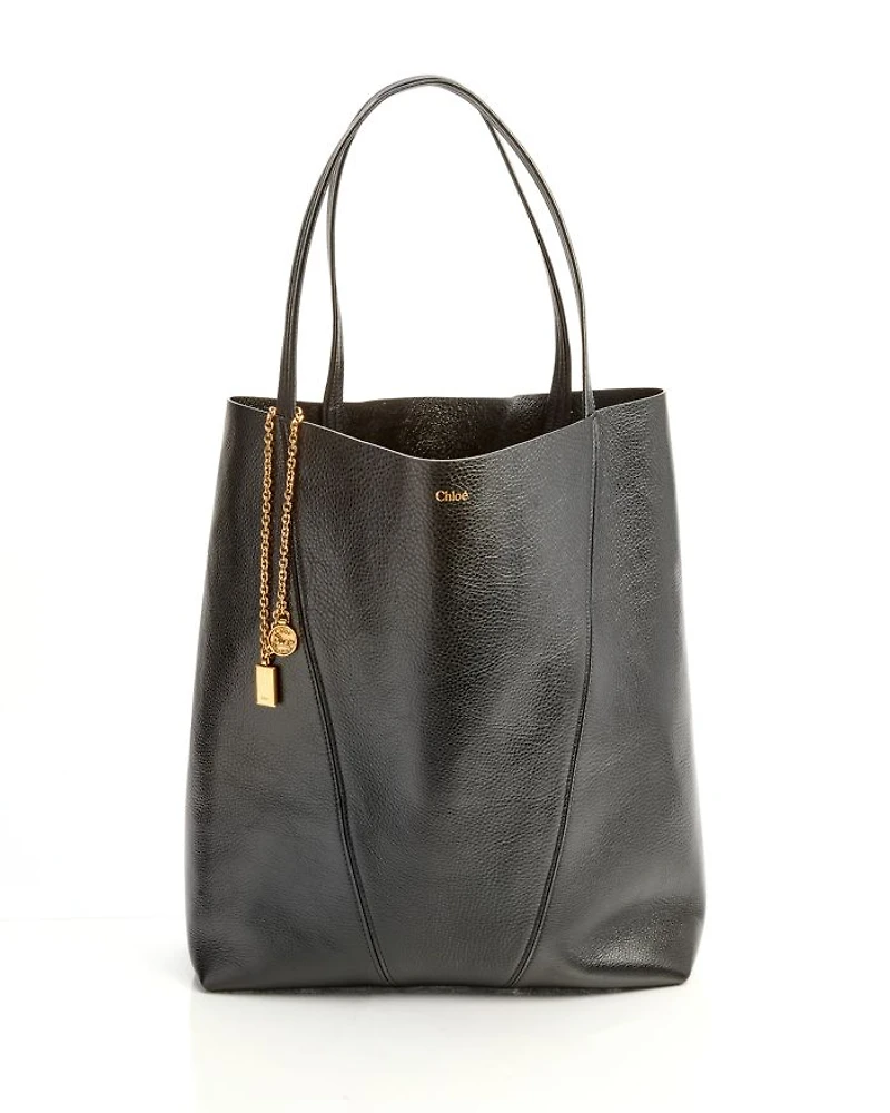 Leather Spin Large Tote