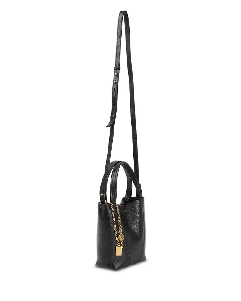 Leather Spin Small Tote
