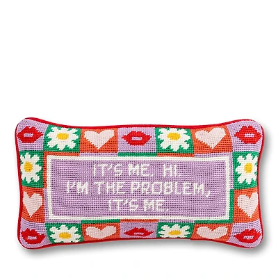Furbish Studio It's Me Needlepoint Pillow, 14 x 8