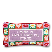 Furbish Studio It's Me Needlepoint Pillow, 14 x 8