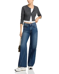 Brie Wide Leg Jeans Navy