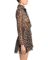Carlotta Leopard Print Mini Dress