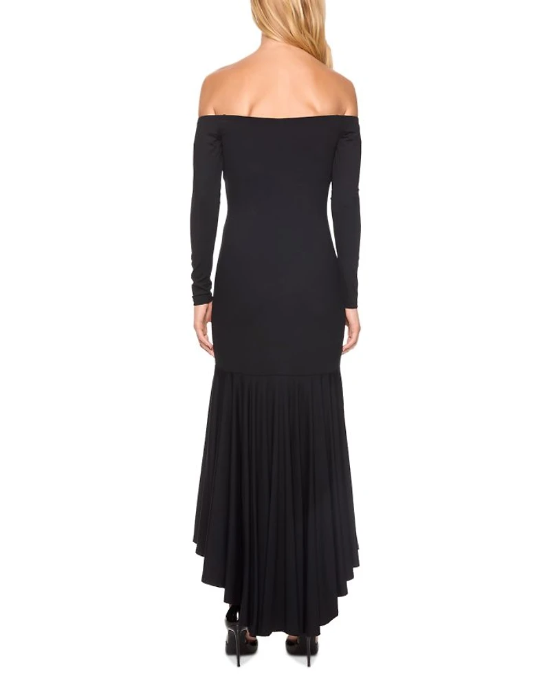 Off The Shoulder High Low Dress